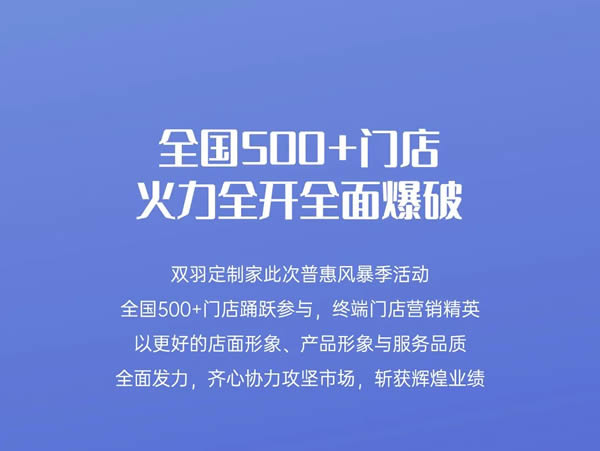 双羽定制家丨时尚新生活，普惠风暴季—全国狂欢，圆满收官！